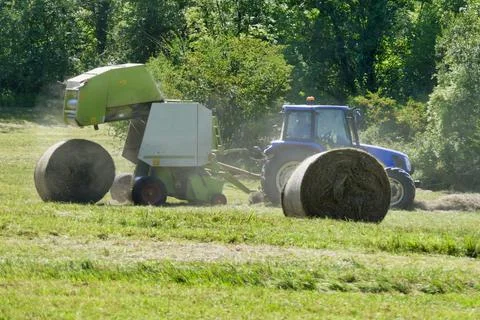 Making Hay While The Sun Shines Stock Photos