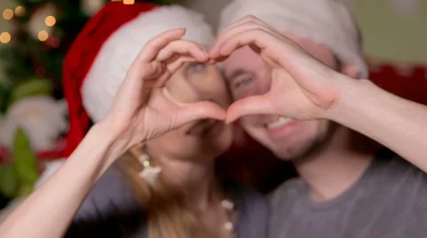 Making a heart in Christmas Stock Footage 58193455
