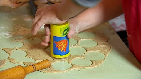 Making Homemade Cookies Stock Footage 67590228
