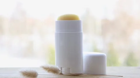 Making homemade deodorant stick with all natural ingredients concept. Stock Footage