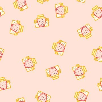 Making homemade jam autumn vector seamless pattern Stock Illustration