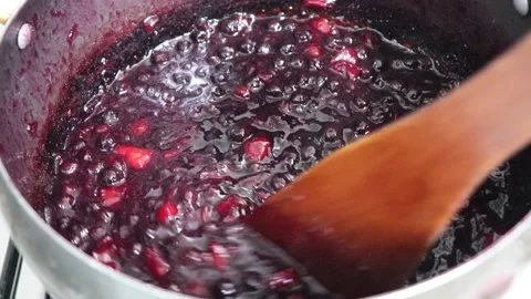 Making homemade jam. Stock Footage 200094935