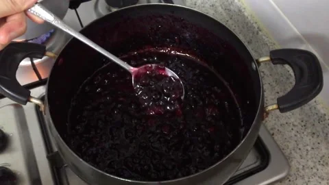 Making homemade jam. Stock Footage 200111047