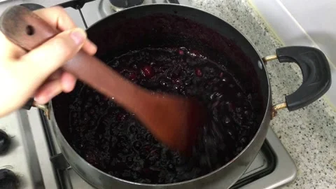 Making homemade jam. Stock Footage 200111094
