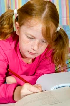 Making homework Stock Photos