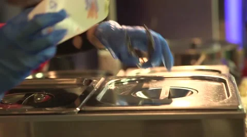 Making a Hot Dog Video stock 53272082