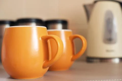 Making Hot Drinks Close Up Foto stock