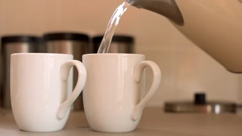 Making Hot Drinks for Two Stock Footage 94002300