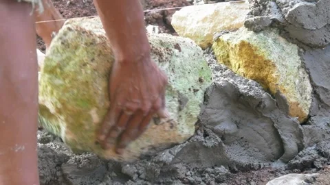 Making a house foundation Stock Footage 312127088