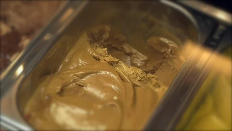 Making ice cream scoop Stock Footage 93581565