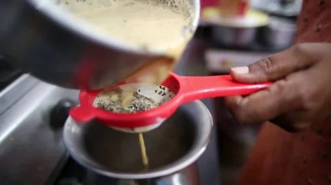 Making Indian chai Stock Footage 65787694