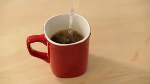 Making instant coffee Stock Footage 22510029