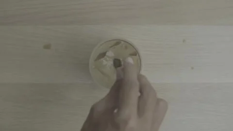 Making instant iced milk coffee Stock Footage 300875986