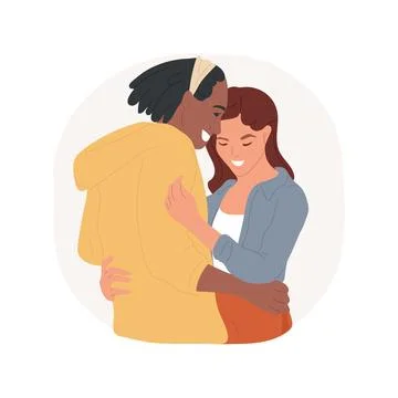 Making up isolated cartoon vector illustration. Ilustración de archivo