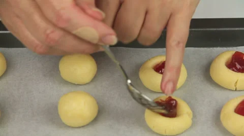 Making Jam Drops 4 Stock Footage 33825275