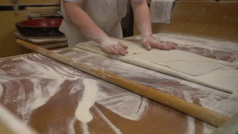 Making Japanese "SOBA" Noodle Stock Footage 135037142