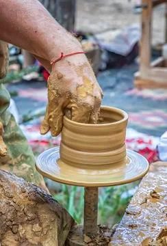 Making a jug Stock Photos