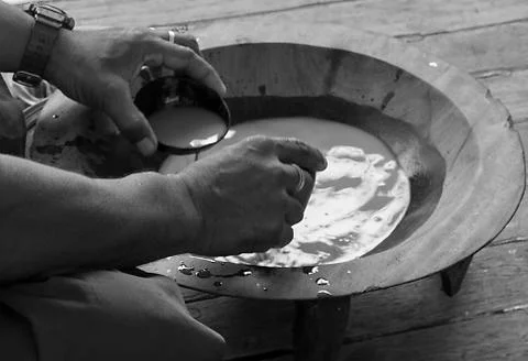 Making Kava Stock Photos