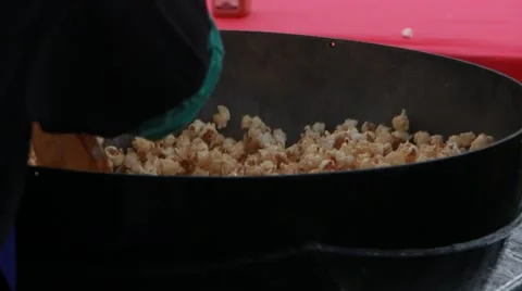 Making Kettle Corn Stock Footage 41893729