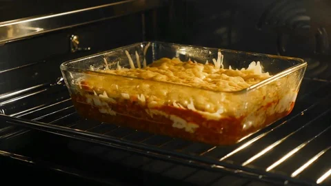 Making lasagne in the oven Stock-Footage 70757563