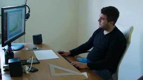 Making the Last Corections Stock Footage 68103726