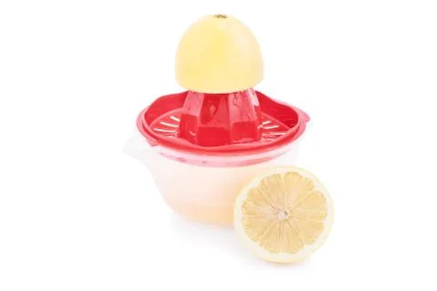 Making lemon juice Stock Photos