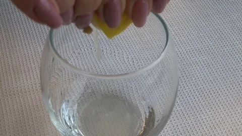 Making lemon juice with your hands Stock Footage 108926895