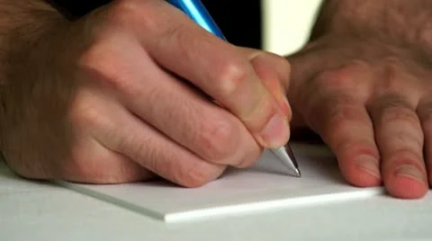 Making a List Stock Footage 10687018