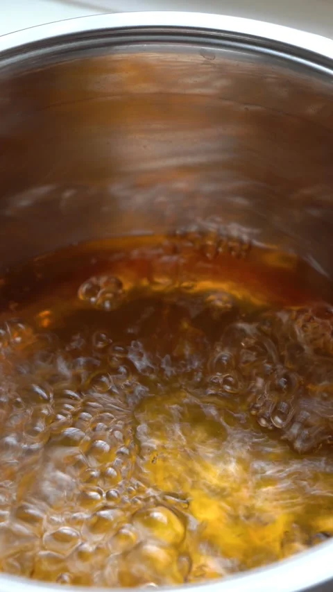 Making Maple and Birch syrup. Tapping Birch and Maple Trees. Stock Footage 283635796