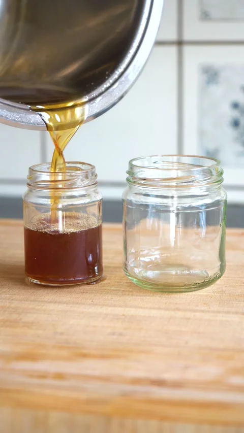 Making Maple and Birch syrup. Tapping Birch and Maple Trees. Stock Footage 283635870