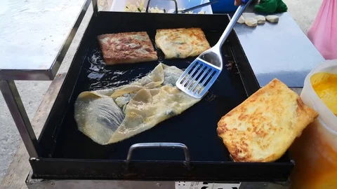 Making Martabak Stock Footage 115782783