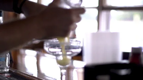 Making a martini at a restaurant  Stock Footage 91360620