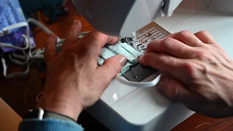 Making Masks 2 Stock Footage 130545685