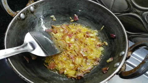 Making Mattar paneer 動画素材 194496853