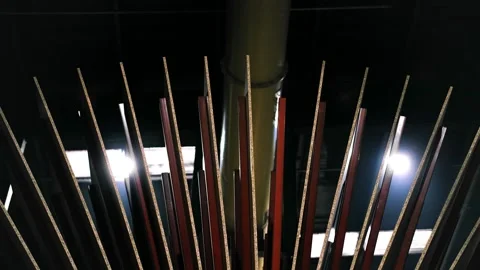 Making of MDF at the woodworking factory Stock Footage 174801784