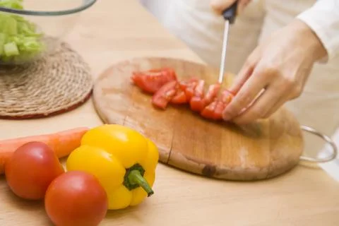 Making a meal Fotos Stock