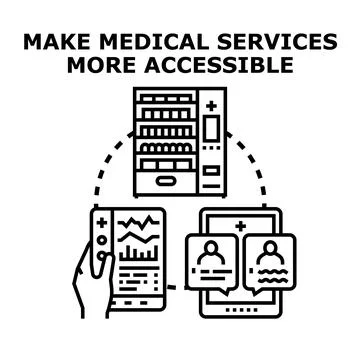 Making medical services more accessible through digital healthcare solutions イラスト素材