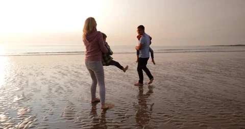 Making Memories at the Beach Stock Footage 87596631