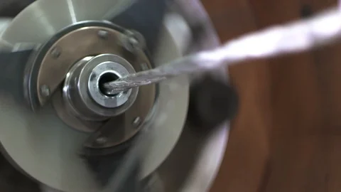 Making of metal cable on factory Stock Footage 115159265