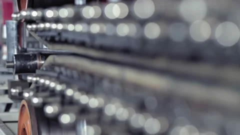 Making of metal cable on factory Stock Footage 137798298
