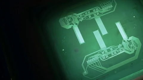 Making of a microchip Stock Footage 75891926