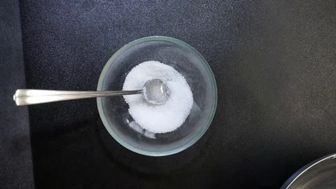 Making milk jelly Stock Footage 97410382