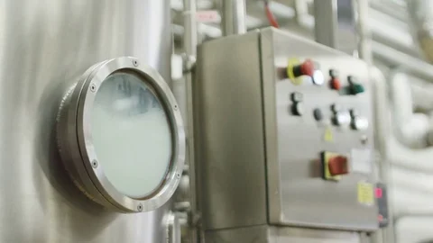 Making milk at the plant Stock Footage 71054636