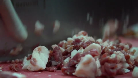 Making minced meat with traditional methods, Turkey Stock Footage 143973708