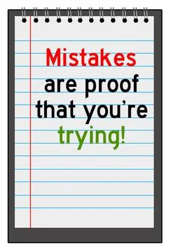Making mistakes Stock Illustration