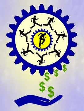 Making Money Stock Illustration