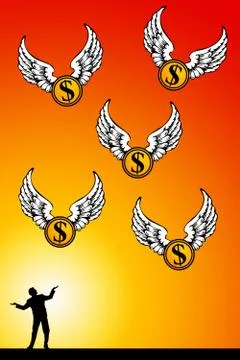 Making money Stock Illustration