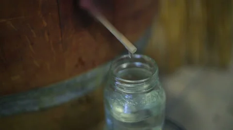 Making moonshine moon shine alcohol distill illegal Stock Footage 37660619