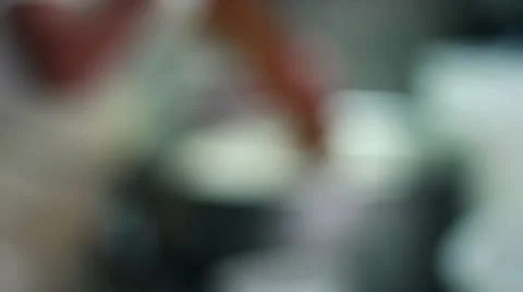 MAKING MOZZARELLA CHEESE 04 Stock Footage 26771903