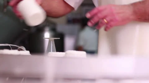 MAKING MOZZARELLA CHEESE 25 Stock Footage 26807588